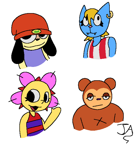 jessie_chan0's tweet photo. my take on them yep #parappatherapper https://t.co/5VXXgfF5MJ