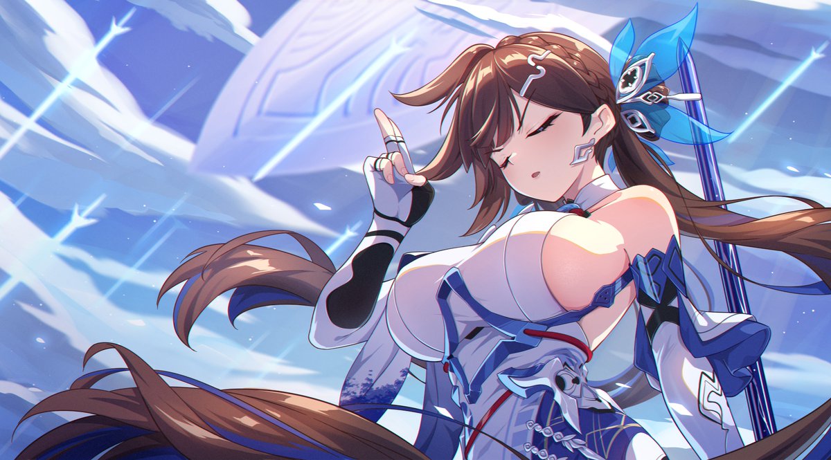 _yofe's tweet photo. 三尺之水，堪可截云！ #崩坏3 #honkaiimpact3rd #李素裳 https://t.co/Cb7l7tlqP1