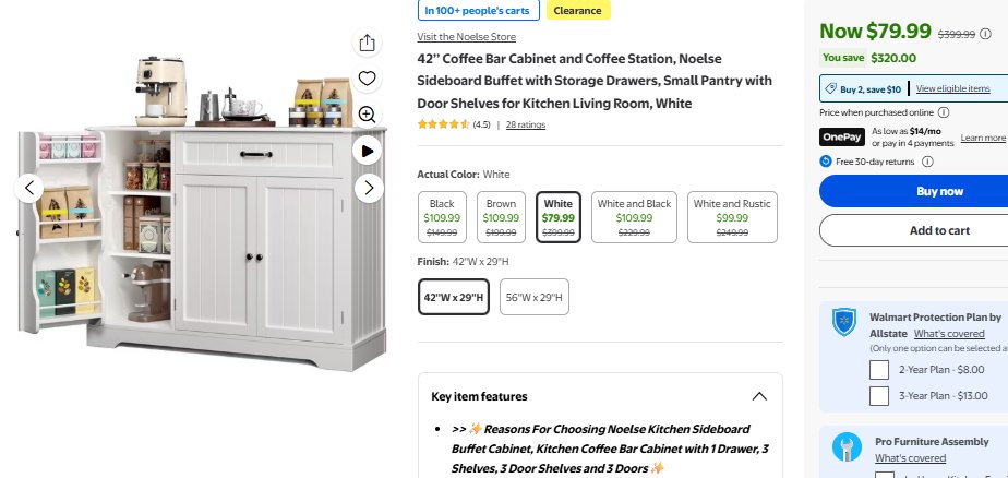 Linkdservices's tweet photo. 42’’ Coffee Bar Cabinet and Coffee Station, Noelse Sideboard Buffet with Storage Drawers, Small Pantry with Door Shelves for Kitchen Living Room, White
$79.99 (Reg.$399.99)
https://t.co/OnrJ3UbQ1A

#ad https://t.co/rkFHxz0Et4