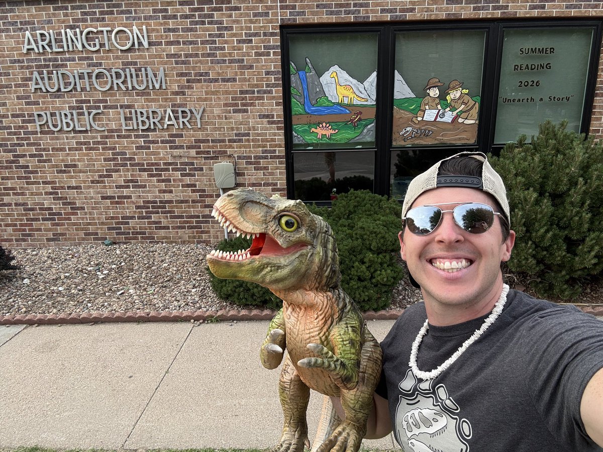 StompChompRoar's tweet photo. What a great first week of summer events!! It was filled with 3 birthday parties, 3 library shows, &amp; 7 childcare programs. Thank you to everyone who hosted me. Week #2… here we go!! 🎉☀️🦖 https://t.co/Uvt4NQJdCw