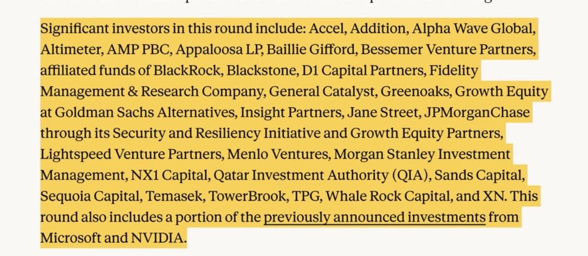 encl4ve's tweet photo. 1. The “other peoples money” factor: google deferred a $10 billion promised investment boosting the valuation everyone else had to put upfront. https://t.co/gxsRoJMudt