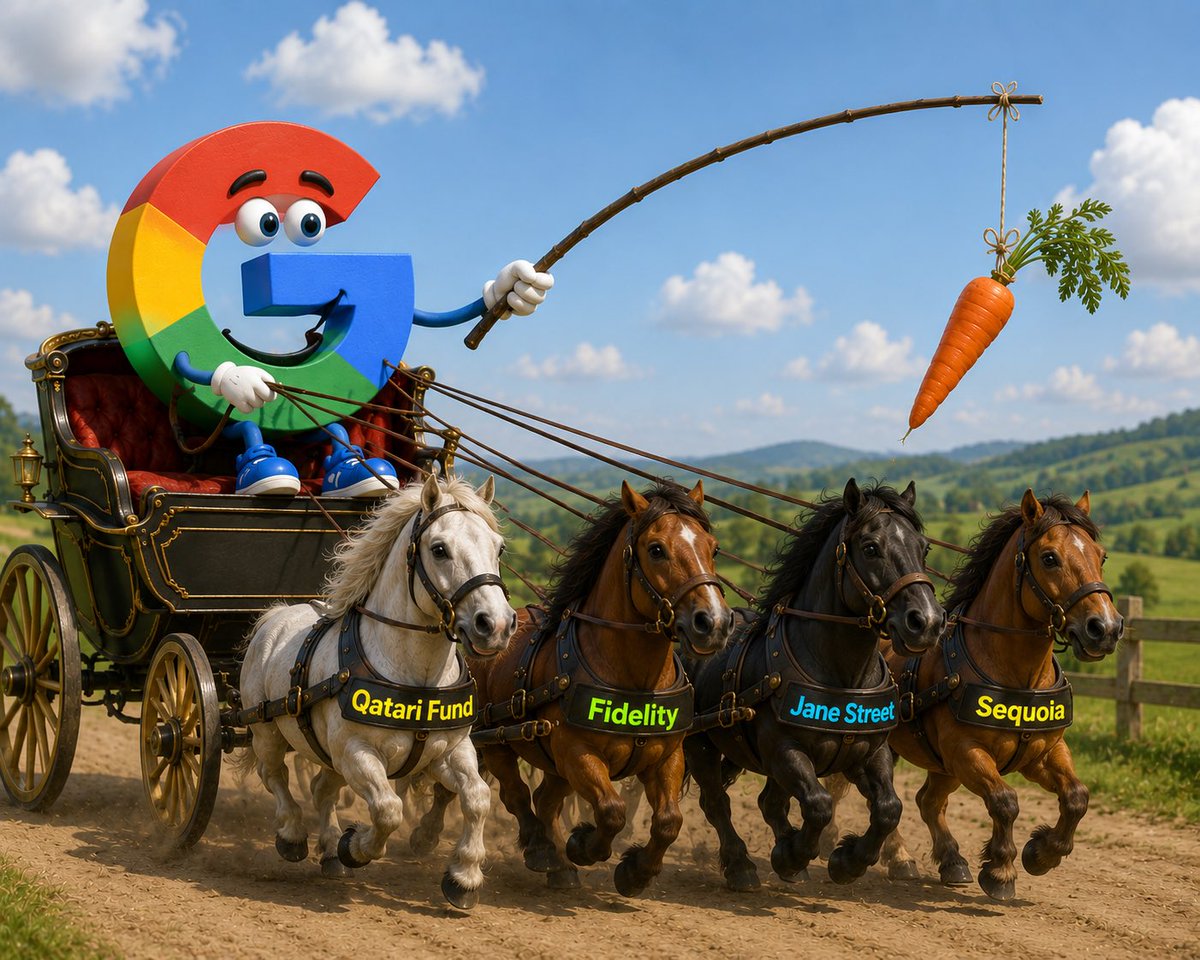 encl4ve's tweet photo. 1. The “other peoples money” factor: google deferred a $10 billion promised investment boosting the valuation everyone else had to put upfront. https://t.co/gxsRoJMudt