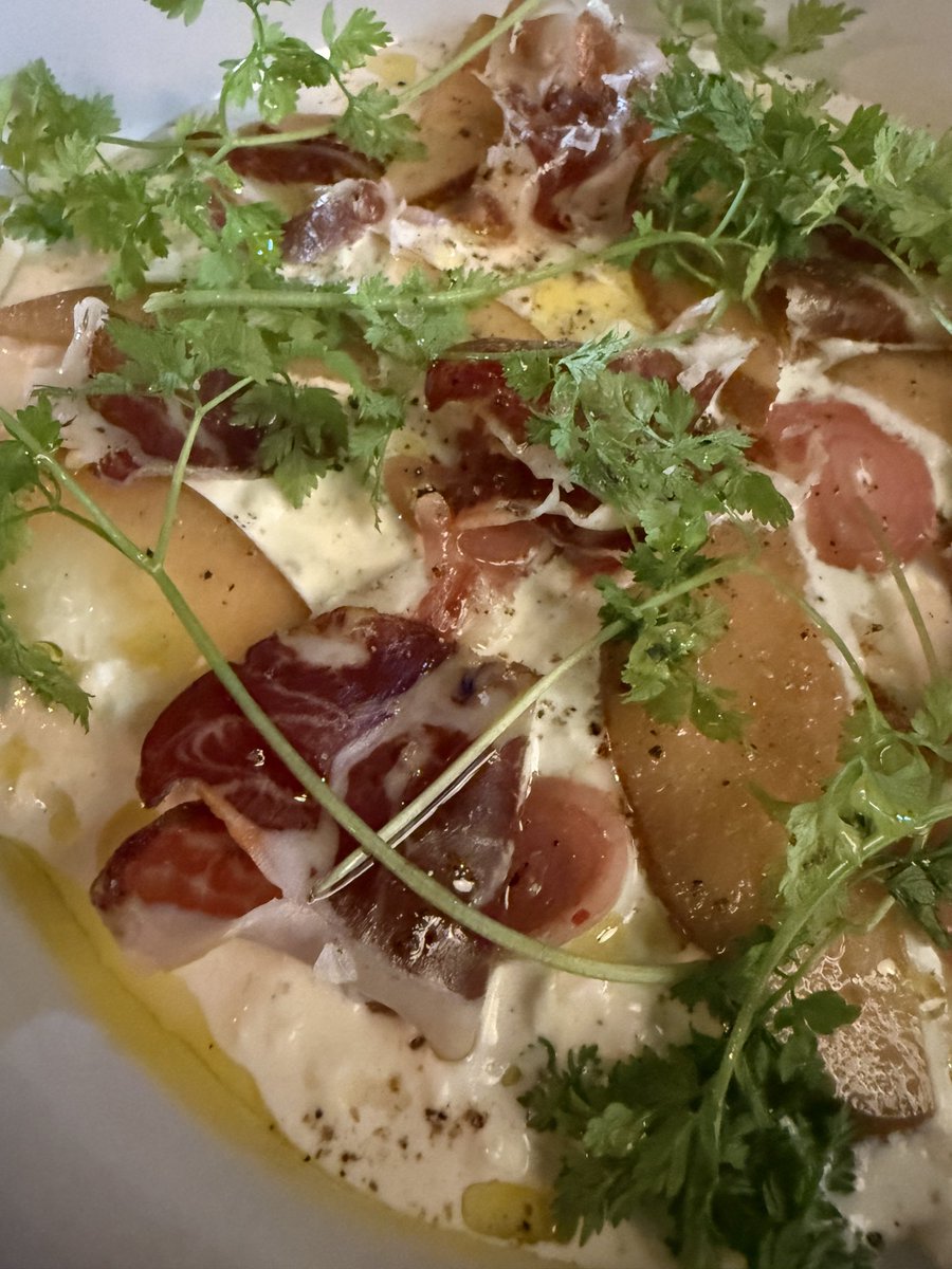 SmokingGoose's tweet photo. get on over to #Magdalena #Indy for our Indiana Iberico Coppa they’re serving up with stracciatella, chow chow pickled pears, and more #PlatePic https://t.co/7MxBBwNmnk