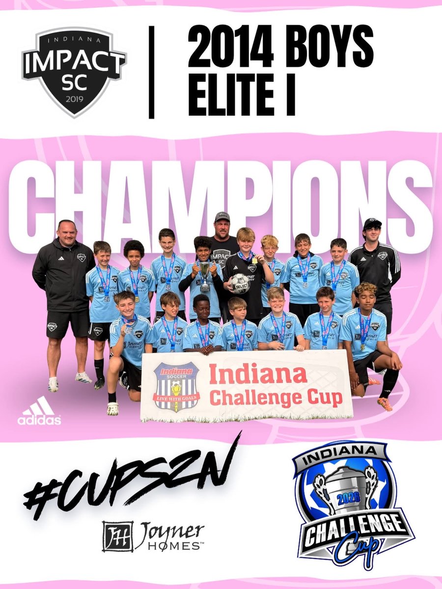 IndianaImpactSC's tweet photo. CUPSZN: The 2014 Boys Elite 1 went into this Cup with one thing on their minds: taking it one game at a time.
These boys made their finals run very eventful by taking both the quarterfinals and semifinals to PKs! This was pure drama! https://t.co/vAIut2jrF5