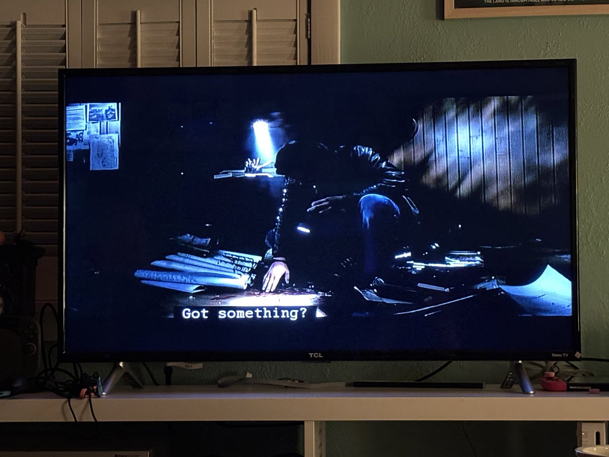 ConfirmedJulia's tweet photo. I’m slowly rewatching supernatural n the quality I’m pulling from the dvd box set played on an old ass thrifted vcr/dvd combo player is just complete ass. somehow I found a way to watch it that’s even worse than the illegal streaming websites I watched it on when I was 13 https://t.co/EdBACGE9YM