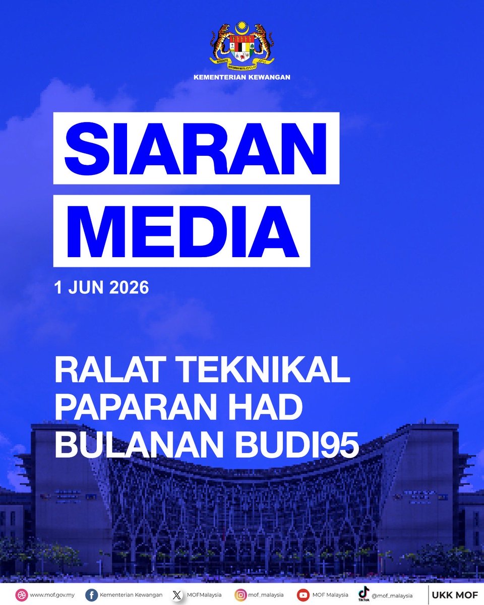 MOFmalaysia's tweet photo. SIARAN MEDIA KEMENTERIAN KEWANGAN https://t.co/u1JsJdC4Aa