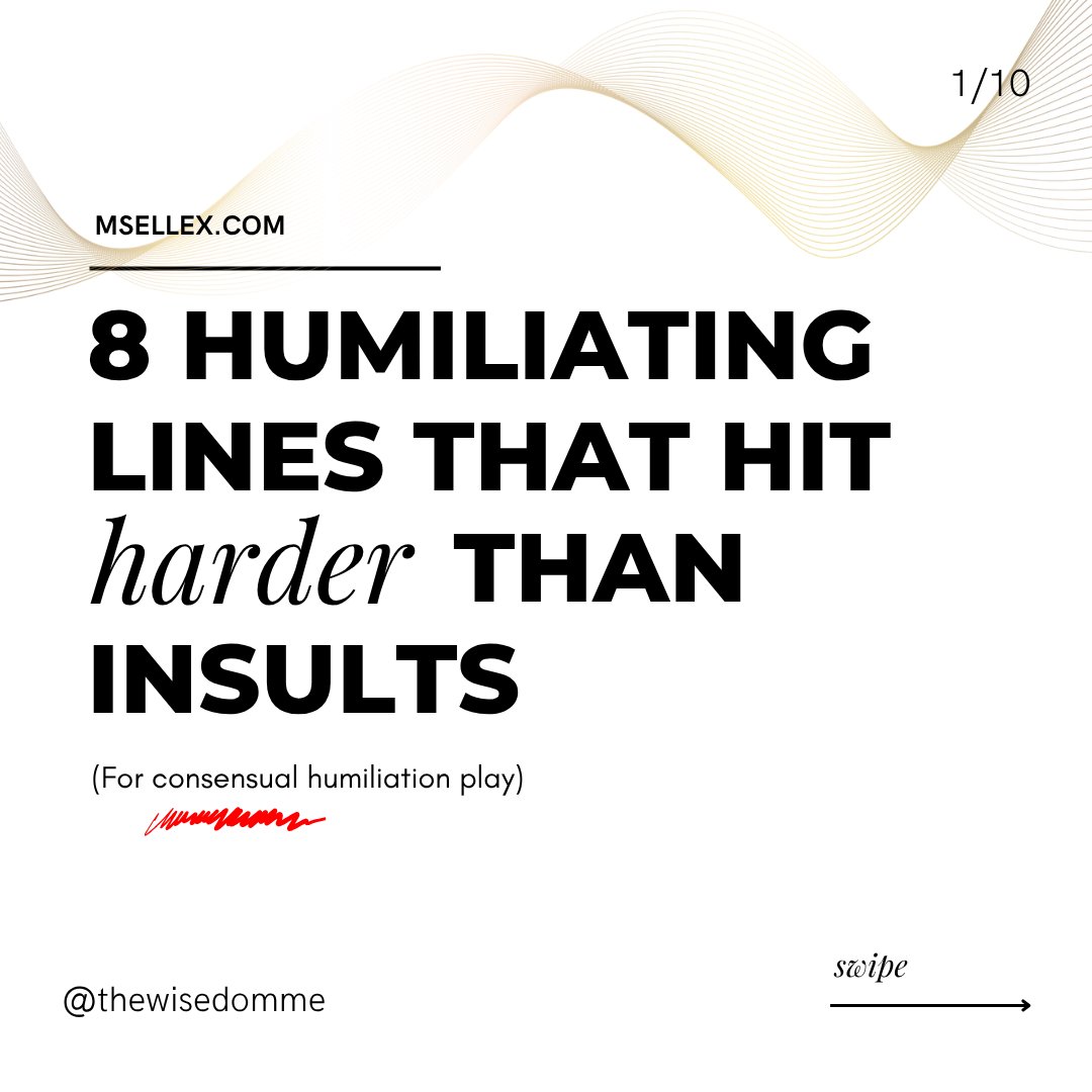 thewisedomme's tweet photo. The best humiliation isn't an insult. It's making them admit the truth themselves.

#BDSM #Dominant #Submission #DsRelationship #HumiliationPlay #KinkEducation #PowerExchange #BdsmCommunity https://t.co/i90emXbVeX