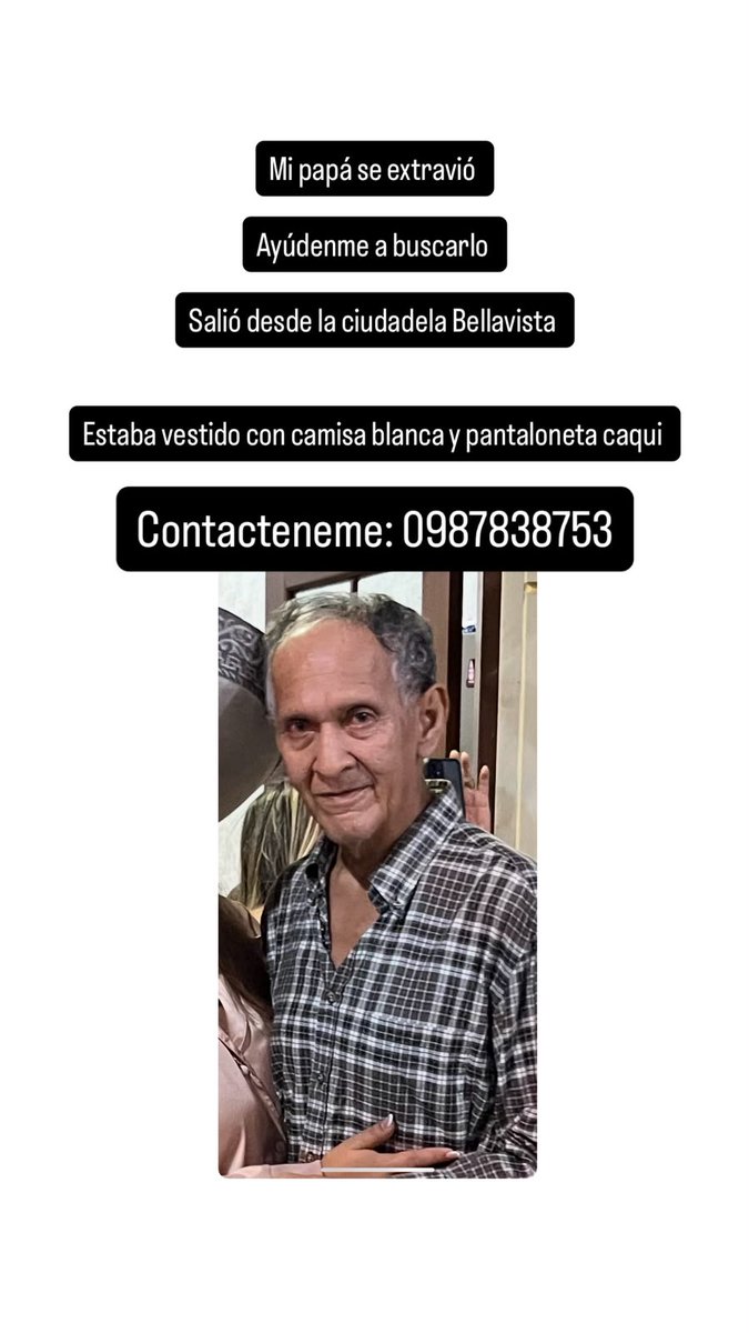 EmergenciasEc's tweet photo. #DesaparecidosEcuador
Ayuden a compartir por favor, gracias https://t.co/BGDUf9bUX5