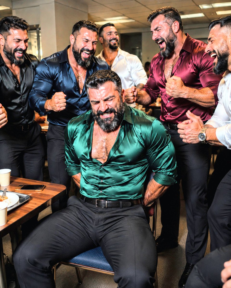 MasculineMen369's tweet photo. The loser boss lost a bet. His Alpha subordinates locked his worthless dick in a spiked cage and stuffed his ass with a massive plug.

Now he serves them all day. The cafeteria humiliation was intense, everyone saw the bitch he is 👔💼 https://t.co/CTDK6nuB0d
