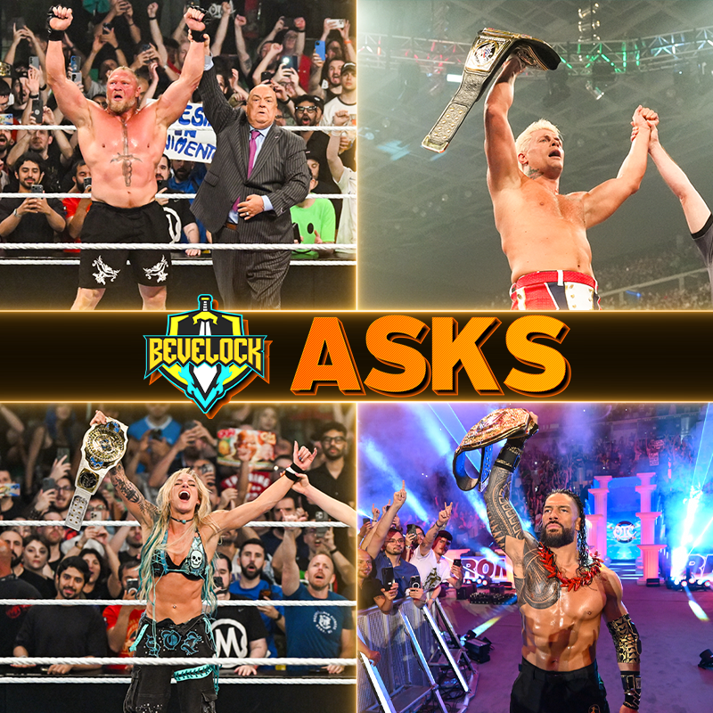 bevelock1's tweet photo. Bevelock Asks: Best moment from Clash in Italy?

- Lesnar DEFEATS Femi
- Rhodes RETAINS
- Ruca WINS the IC Title
- Roman WINS Tribal Combat

#Bevelock #BevelockAsks #BevelockWWE #WWEClash #ClashinItaly #BrockLesnar #CodyRhodes
———————————————
An Original Bevelock Production
———————————————