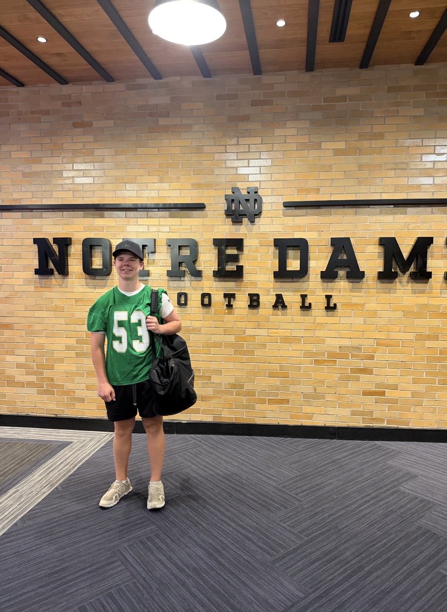 ConnorDev28's tweet photo. Had a great day @NDFootball mega specialist camp. Charted pretty well, and made it back to 57 yards in the FG competition finals.

@punt_21 https://t.co/EkCJCVsiwU