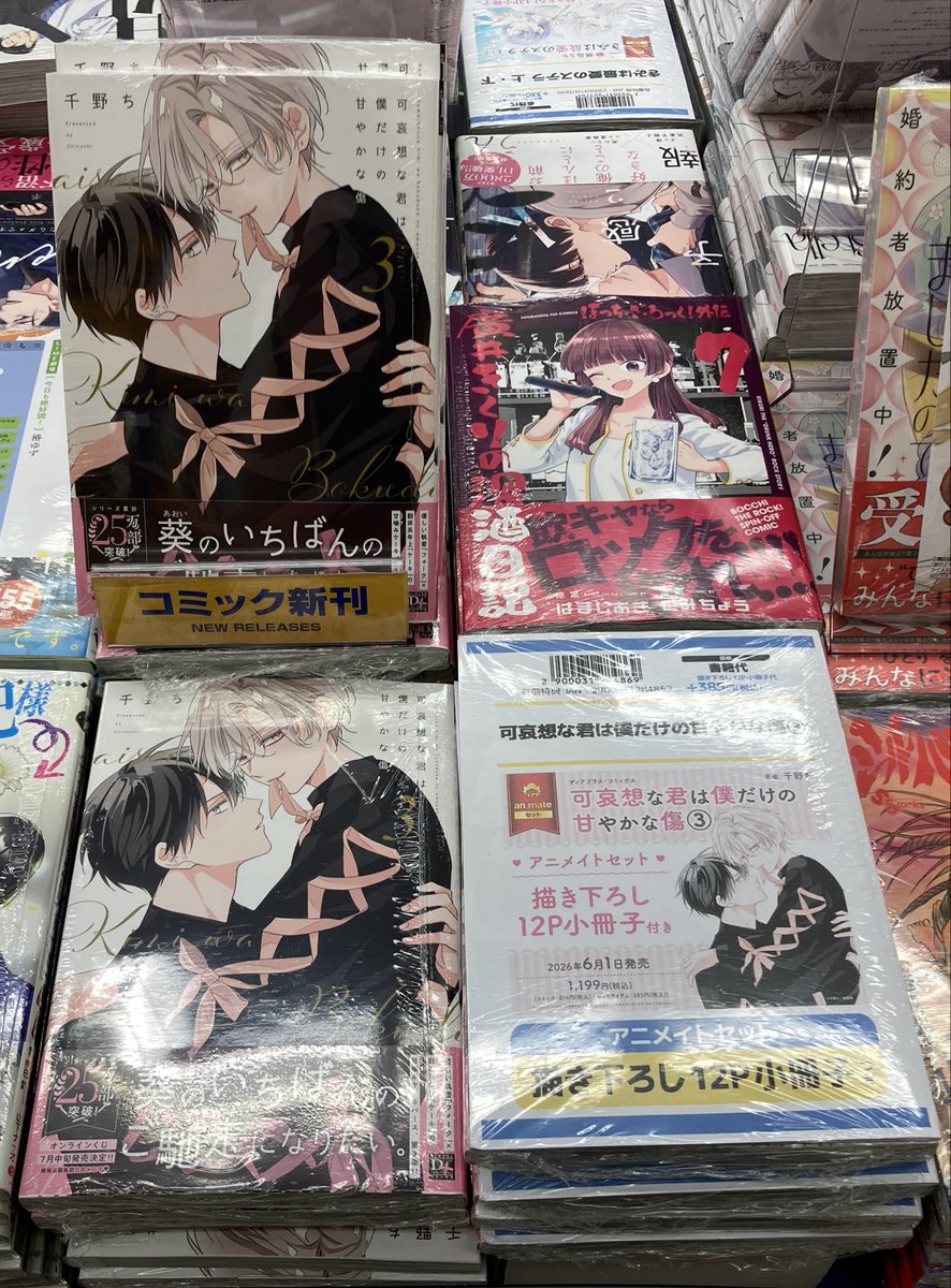 書籍入荷情報】 「可哀想な君は僕だけの甘やかな傷 3 アニメイトセット