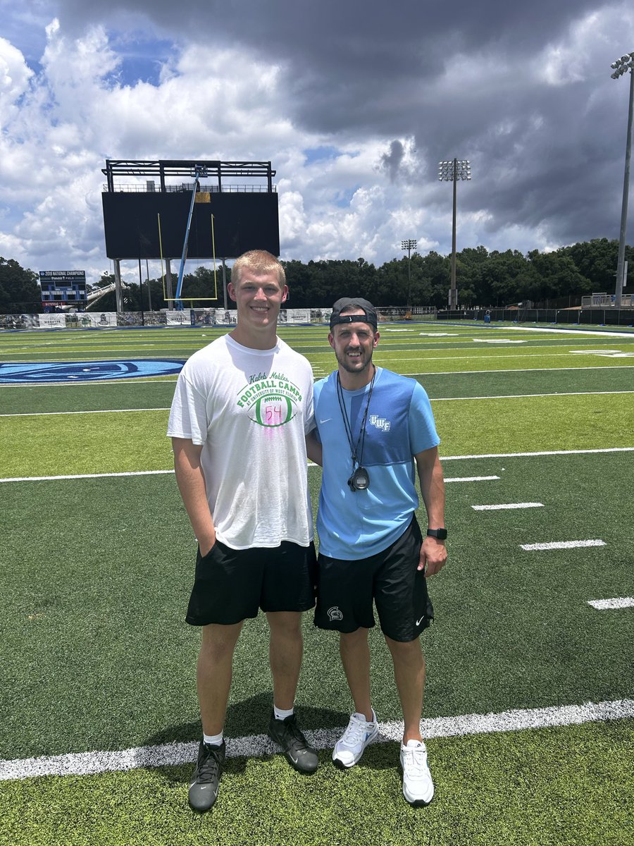 TuckerHenslee's tweet photo. Had a great time  and learned a lot at the UWF specialist camp this weekend! Thanks @CoachJ_Remsza for the invite!

@john_sprad @Bainbridge_FB https://t.co/AwKTPoJkqa
