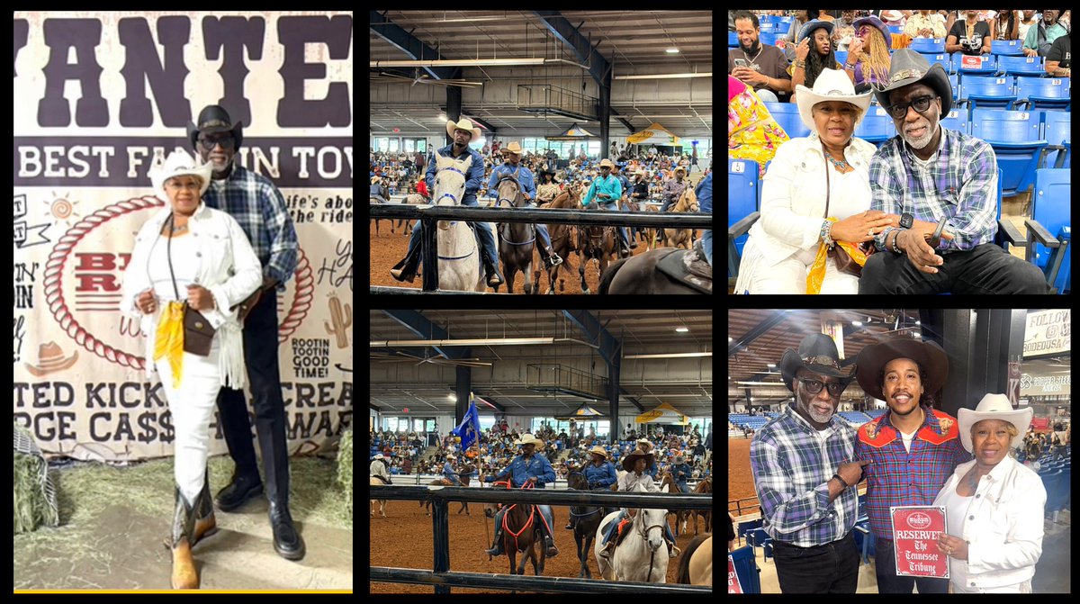 PastorRParham's tweet photo. 🤠✨ An ABSOLUTE MUST-SEE! ✨🤠

Went to the  Tennessee Invitational Black Rodeo at Cooper Steel Arena &amp; the energy was unmatched!

The skill of these Black cowboys &amp; cowgirls is breathtaking. Add @BlackRodeoUSA to your bucket list ASAP! https://t.co/xvc0BlQxNy