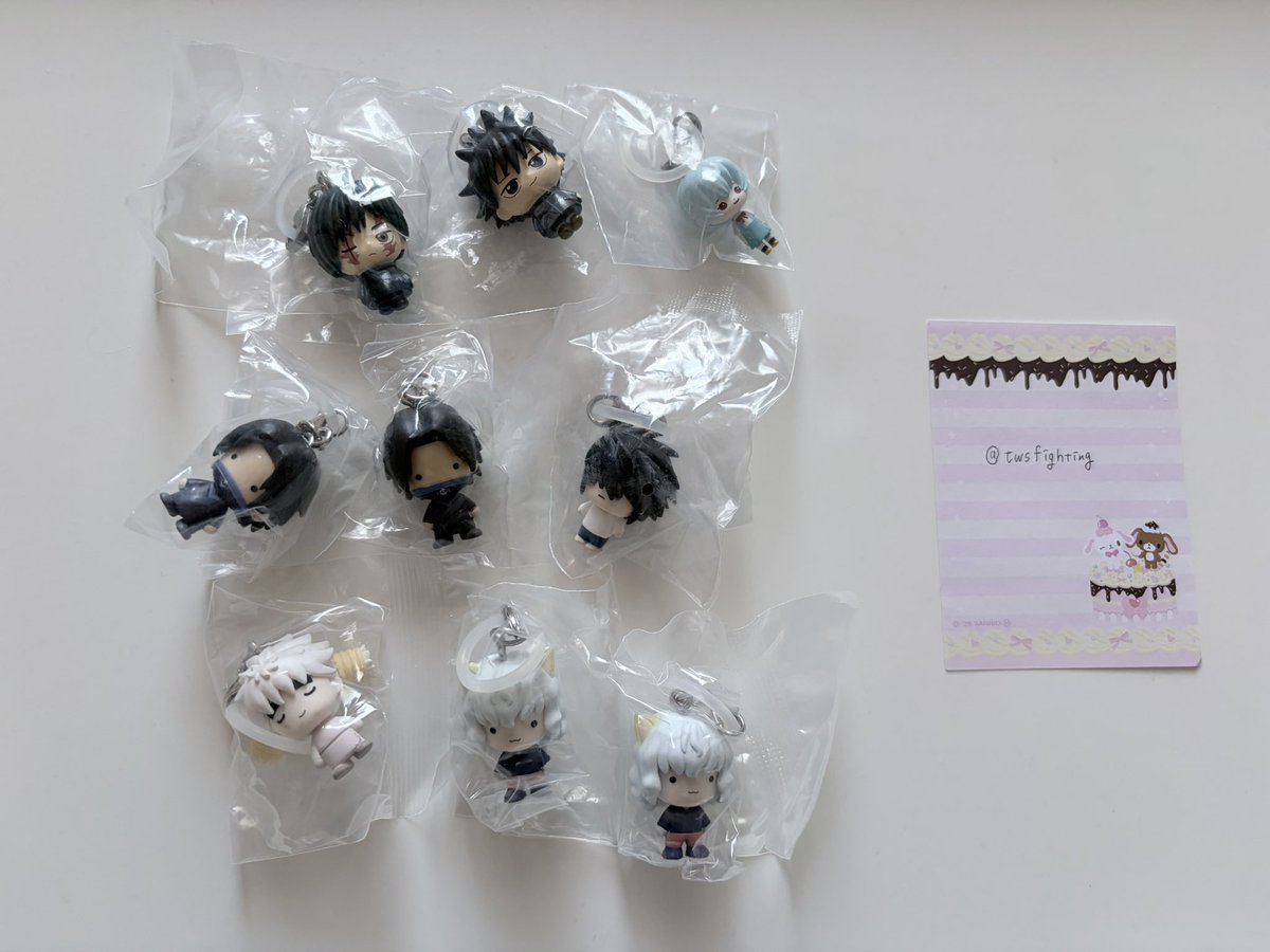 twsfighting's tweet photo. ハンターハンター hunter×hunter めじるしアクセサリー G.I.編

求 ゴン キルア ヒソカ ビスケ
譲 写真2枚目以降

郵送交換希望です。お気軽にお声掛けください🙇🏻‍♀️
フェイタン ピトー コムギ たまごっち ジュエルペット しずくちゃん なっとうちゃん グルーミー 汎用うさぎ エンジェルブルー ケロロ https://t.co/D9vlFVV7LY