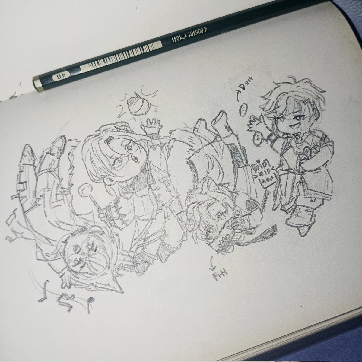 HDya2l's tweet photo. [WIP] "Aku GRAVT"
Selamat atas debutnya all dan original songnya, sangat waw ♡⁠(⁠>⁠ ⁠ਊ⁠ ⁠<⁠)⁠♡

Masih WIP, nanti aku digitalin. Kayaknya lucu deh buat wallpaper laptop (⁠灬⁠º⁠‿⁠º⁠灬⁠)

#intoGRAVT #artkemi #createave #drawem #blancanvas https://t.co/popMl6pFBj