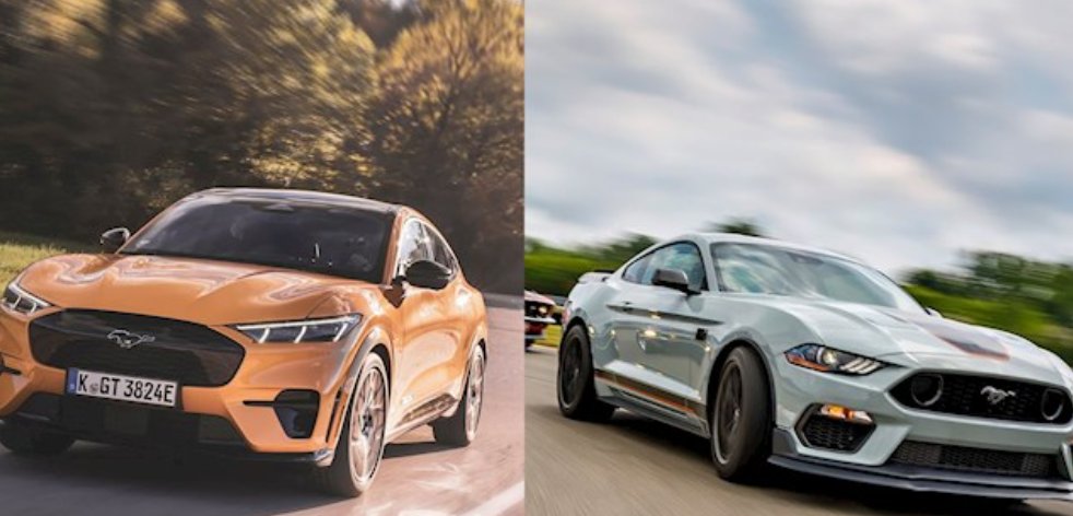 MrLabelTV's tweet photo. When I go travelling, I often rent out the classic American cars like Challenger, Mustang, etc. because these cars are very cool to drive.

I almost wish these American car manufacturers (@Ford, @Stellantis, @chevrolet) did NOT abandon these cool designs when creating Electric versions of each of these cars. 

The car on the right which is the gas version looks so much cooler compared to one of the left. Just make an electric version of the car keeping all the design aspects the same!

In a decade or so, when the gas cars reduce in proportion, all these beauties are going to go extinct.
