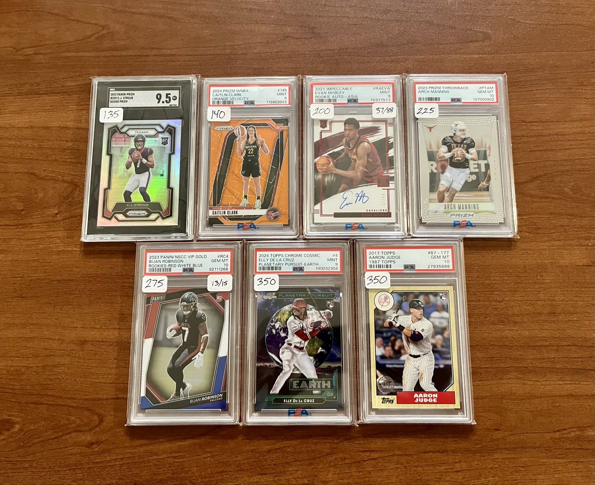SpeshSportsTM's tweet photo. Cards For Sale

🟢 = $10

+shipping

@TheHobby247 @HobbyRetweet_ @SportsCardDeals @westcards28 @Mock10Breaks @84baseballcards @linkmycard @sports_sell https://t.co/LSN19kZYuN