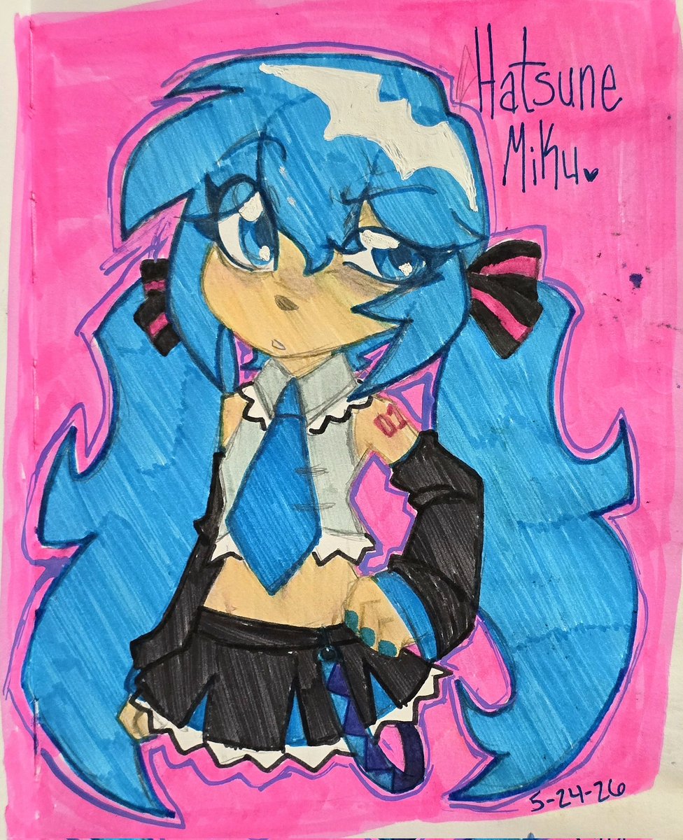 MeltyMeido's tweet photo. Hatsune Miku with low pigtails is very cute https://t.co/H5CsmLsZ8U