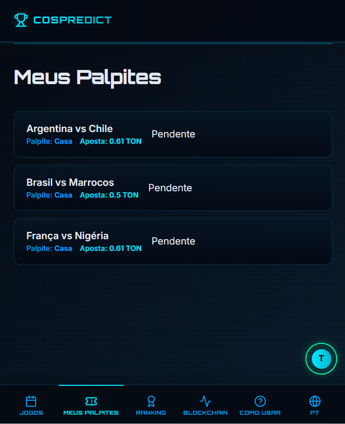 faustinopsy's tweet photo. para divulgação do uso da rede The Open Network (TON) mesmo que sendo em testnet para não cair em problemas de regulação, crie uma aplicação dentro do telegram para prever jogos da copa com uso de @ton_blockchain  na testnet procure por @copa_prever_bot  no @telegram apenas para diversão e prova de conceito sem luvro real, lá explica como criar uma carteira testnet e conseguir faucet.