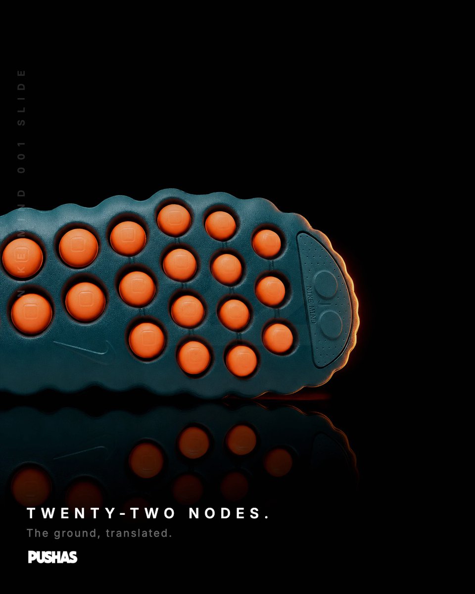 PUSHASOfficial's tweet photo. Engineered for the minutes before the game. 

22 articulated foam nodes underneath. Hyper Crimson sole, Mineral Slate upper.

Nike Mind 001 Slide 'Mineral Slate' (2026)

Shop now at https://t.co/53SfDpYWeR

PUSHAS | Sneakers, Streetwear &amp; Collectibles https://t.co/hb1CS6ZRwl
