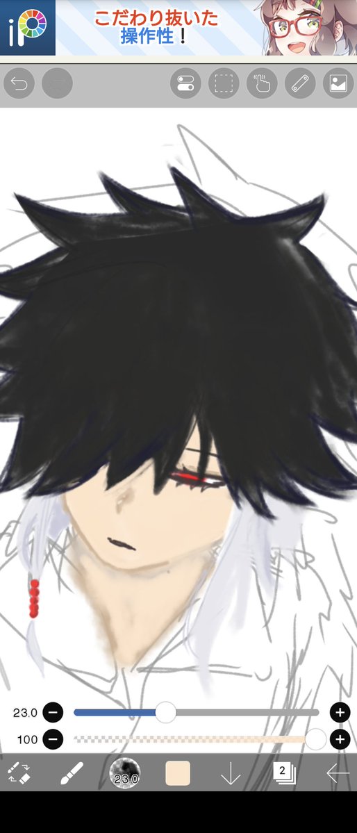 boro_yumegatari's tweet photo. これが厚塗り……？？？（厚塗り初挑戦） https://t.co/dpgmF0tzIV
