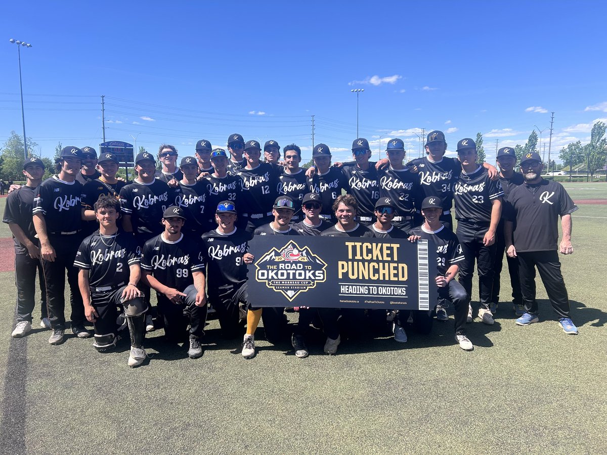 baseballcanada's tweet photo. 🎟️ TICKET PUNCHED

After a weekend of intense battles and exciting games, these teams are officially heading to Okotoks! ⚾

Ontario Qualifier Teams Advancing:

- DT Select
- Ontario Kobras
- Ontario Blue Jays

Presented by Rawlings Canada 

 #BaseballCanada |  #TheRoadToOkotoks https://t.co/0Q4kDUhG9r