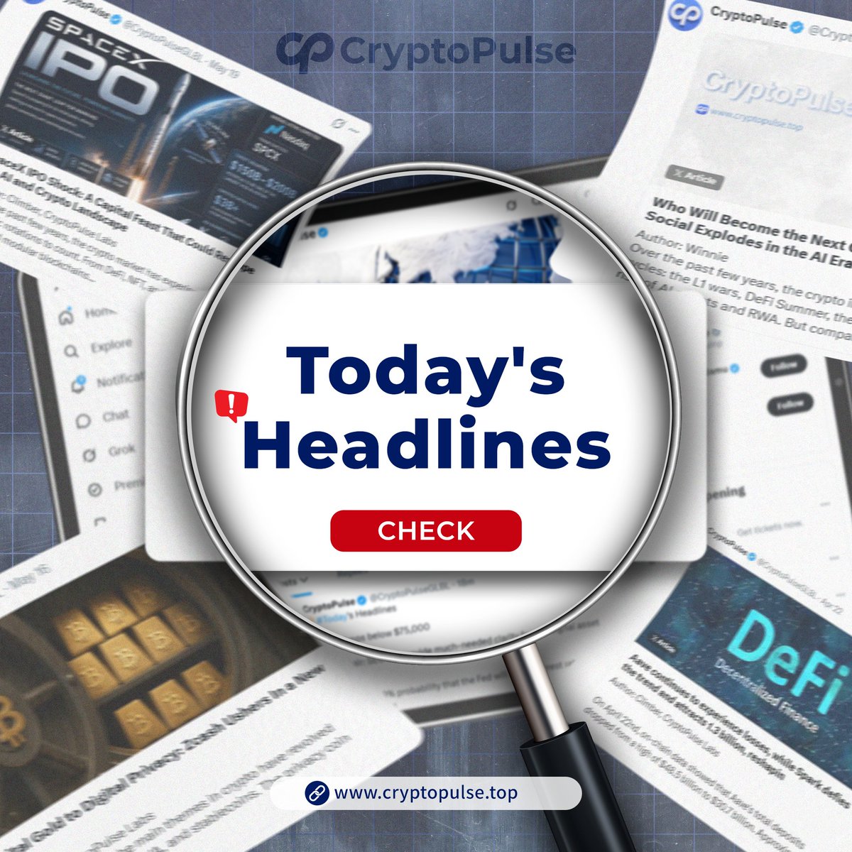 CryptoPulseGLBL's tweet photo. 🔔#Today's Headlines

1. BTC breaks through $74,000.

2. ECB Official: The ECB's optimal strategy for addressing stablecoins is to launch a Digital Euro.

3. This Week's Key Events and Data Preview: Non-Farm Payrolls, SpaceX Roadshow, and OPEC+ Meeting.

4. This Week's Token Unlock Overview: HYPE, ENA, and others are set to undergo major one-off token unlocks.

5. Michael Saylor once again posts updates regarding the Bitcoin Tracker, potentially signaling further BTC accumulation.

6. Coinbase officially launches local currency settlement services, accelerating its expansion into India's $3 billion crypto market.

7. Bessent: All irregularities within the cryptocurrency sector originate outside of domestic borders.

8. Total on-chain holdings of U.S. Spot Bitcoin ETFs surpass 1.7 million BTC.

9. Tech giants have issued $159 billion in bonds this year to fund AI infrastructure.

10. HYPE short-position whale "Loracle" faces unrealized losses exceeding $22 million, while another long-position whale holds unrealized gains of over $46 million.