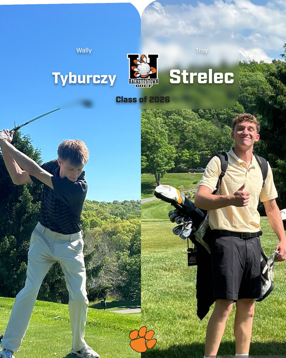 BeginGolfNow's tweet photo. @HHSTIGERS Seniors Tyburczy and Strelec filled out our roster with talent and flair.  Traits from Wally’s football background and Troy’s Basketball acumen were a bonus in watching them compete.  Wish we had another year with them.  #njgolf https://t.co/ViWZ884Sr4