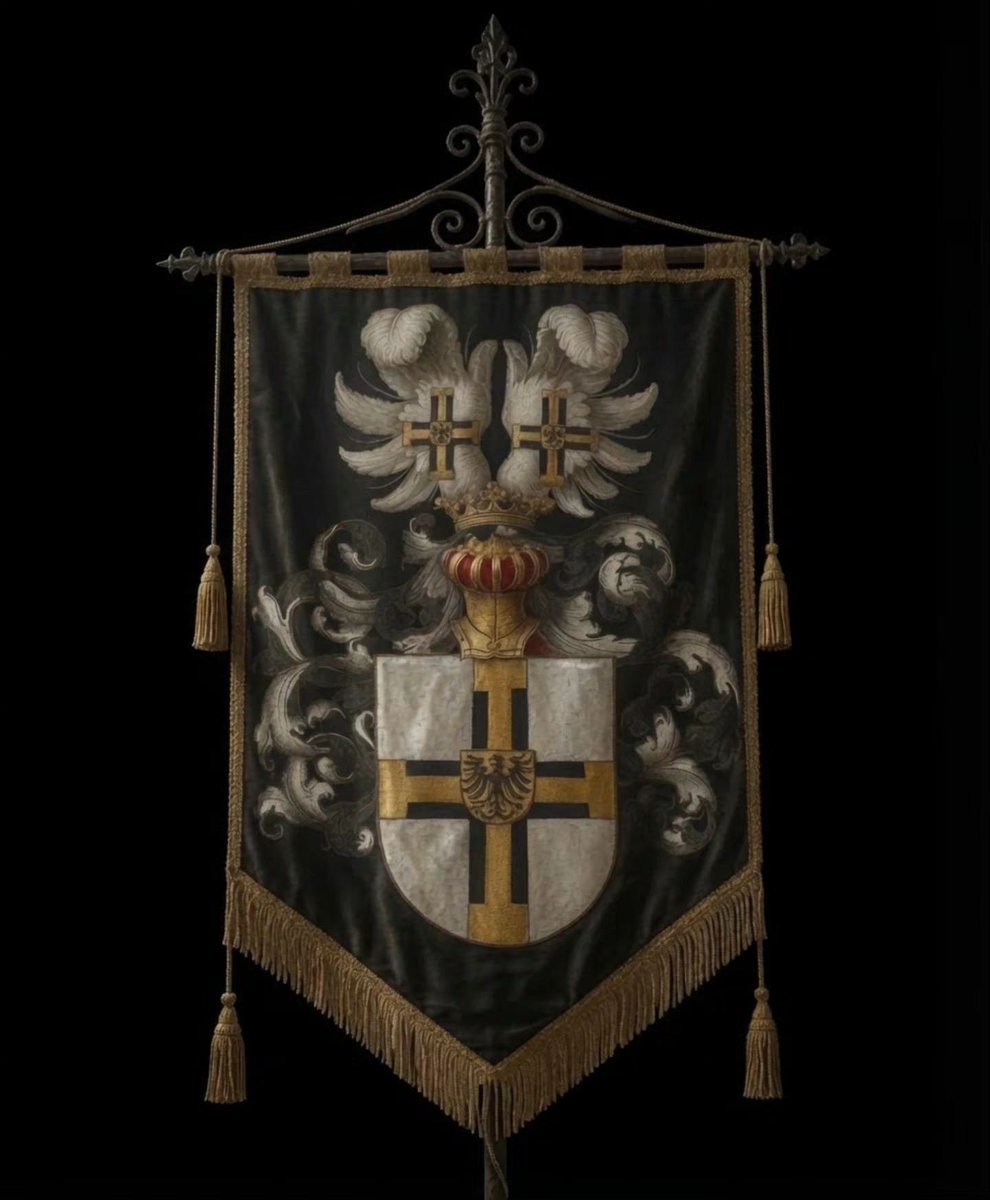 TeutonicOrden's tweet photo. The Banner of the Hochmeister of the Teutonic Order - Das Banner des Hochmeisters des Deutschen Ordens. https://t.co/1CEIyYoFL1 https://t.co/y0isYfEhUO
