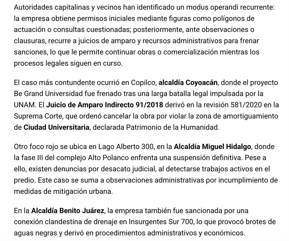 LagoAlbertoMH's tweet photo. @soytabacalera @PoligonoMH @ameyalli_m @Veronic_Anzures @TlalpanVecinos @SixFlagsMexico @SEDEMA_CDMX @SEDUVI @ClaraBrugadaM @AlcaldiaMHmx @5antaMerlina @BorneoClau19001 @UlisesElCharx @p1chagoya @__p0sH_ @MamasPortika @MamasSarAlarcon @colanahuac_cdmx @PolancoVita @06600Observa ¿Qué colonia mejoró con la llegada de #BeGrand?

Autoridades facilitan permisos, ocultan sus daños ambientales, tiene padrinos en alcaldías, en diferentes instancias de @GobCDMX y en Juzgado.

#BeGrandMiente tiene 9 proyectos señalados con irregularidades. https://t.co/IwEu9Sducp
