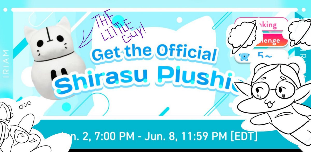 vlloidnoli's tweet photo. My fellow cannolis, I shall be participating in this event! During the six days of this event if you manage to get a total of five star goals you get five digital chekies that join together (like exodia) to form a picture that is ONLY available for this event! #iriamstreamer https://t.co/ZUKf6X8P3v