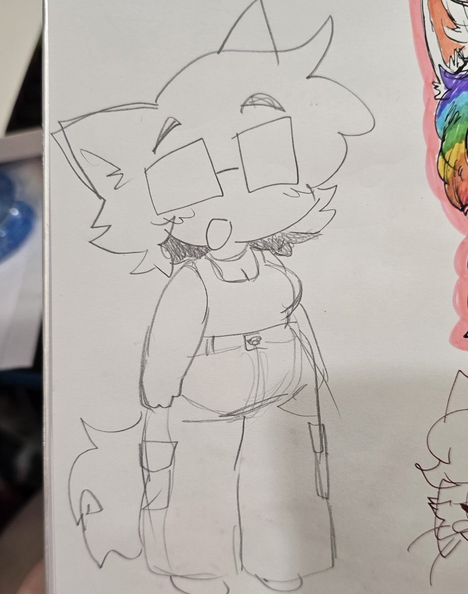 MeltyMeido's tweet photo. Just posting art from my sketchbook, here's a few self doodles https://t.co/ryUnbSZtEB