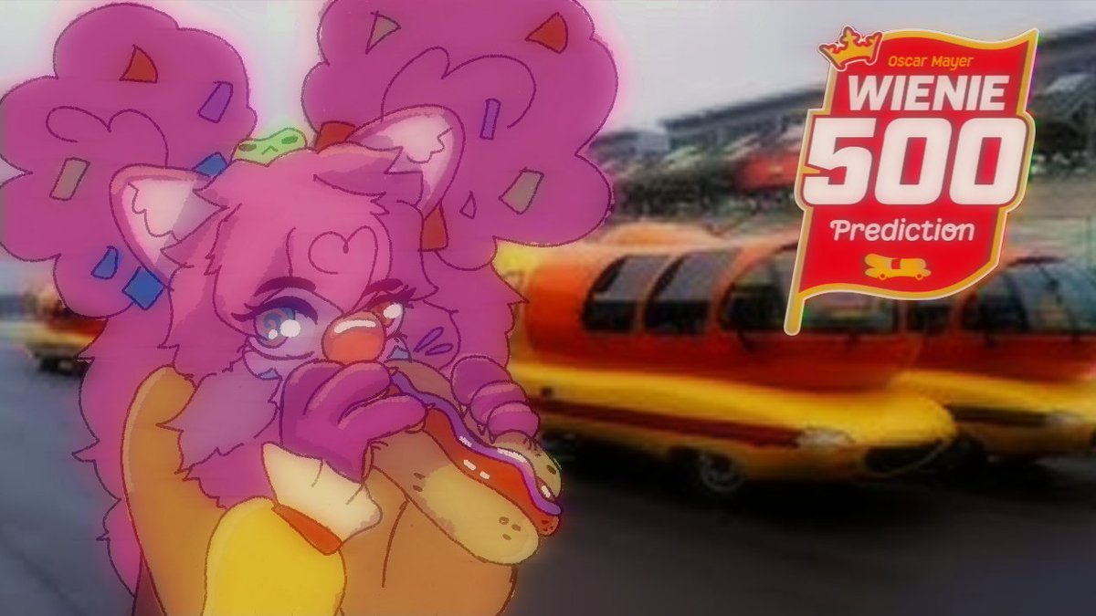 GureKime's tweet photo. 🌭🚨 LIVE NOW 🚨🌭
We're reacting to the Oscar Mayer Wienie 500 because giant hot dogs racing each other is apparently a real event.
Come witness the chaos. 🤡
🔴 https://t.co/Z5PsdpDMkP
#VTuber #ENVTuber #KimagureChan #Wienie500 #OscarMayer #ReactionStream https://t.co/q4hQbpVfcZ