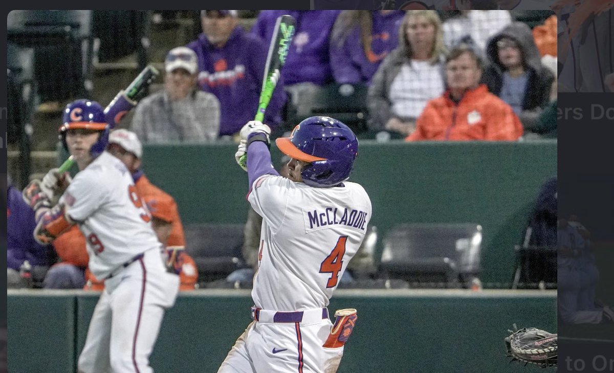 Tiger_Timeline's tweet photo. May 31, 2019: In the Oxford Regional, #Clemson broke out of an early 3-3 tie to take the opening game 8-4. Davis Sharpe was the winning pitcher for the Tigers, with 6 2/3 solid innings. https://t.co/qjU1AEjOUe