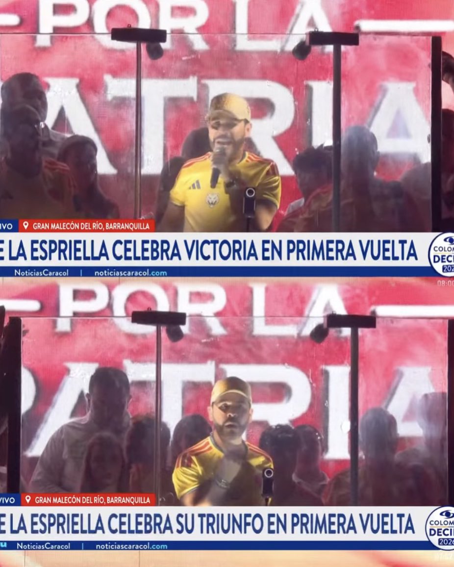 Exploraxnoticia's tweet photo. 🚨 AHORA‼️ | 🇨🇴 Abelardo De La Espriella responde con contundencia al desconocimiento de los resultados por parte de Petro y Cepeda:

“Vamos a defender la democracia, bien sea por la razón o por la fuerza. El golpista de Petro quiere perpetuarse en el poder. Invita a romper las normas.”

La noche electoral en Colombia se tensa. 🇨🇴🔥