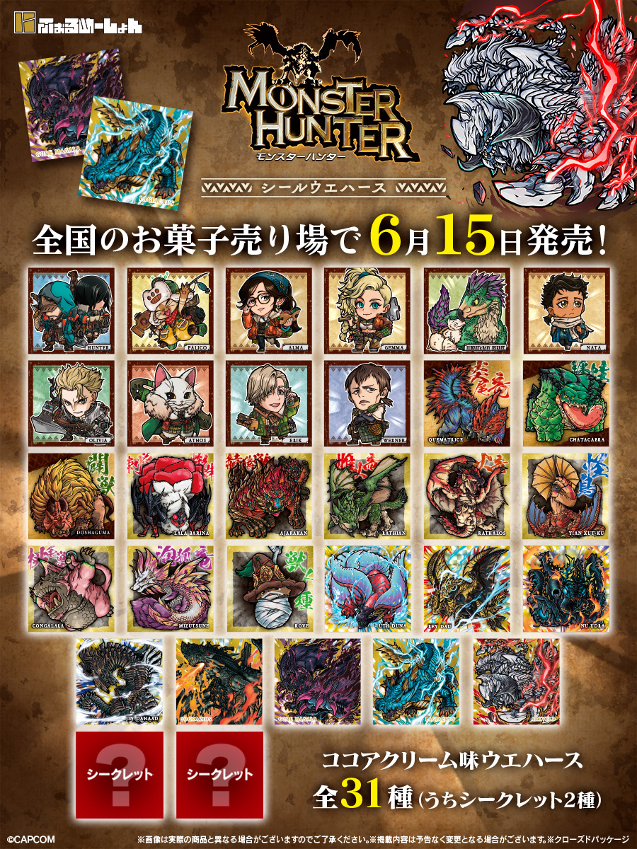 🌟全ラインナップ解禁🌟 「にふぉるめーしょん モンスターハンター