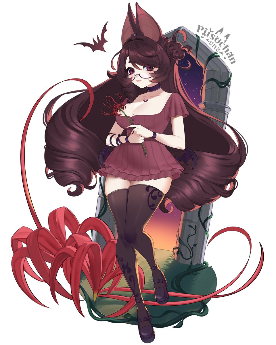Piisochan's tweet photo. Full body comm for @.lycoriia 🖤♥️
The pwettiest bat there ever was!

#vgencomm #illustration https://t.co/KLb9gfTTuB