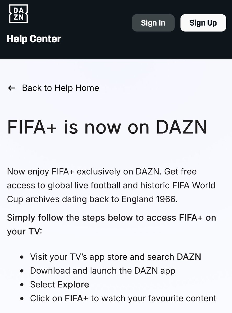 World_Cup_Guide's tweet photo. FIFA+ has all of these World Cup documentaries and also a lot of old match replays. For free. They partnered with DAZN for access via their app https://t.co/snkJ0aZGYt