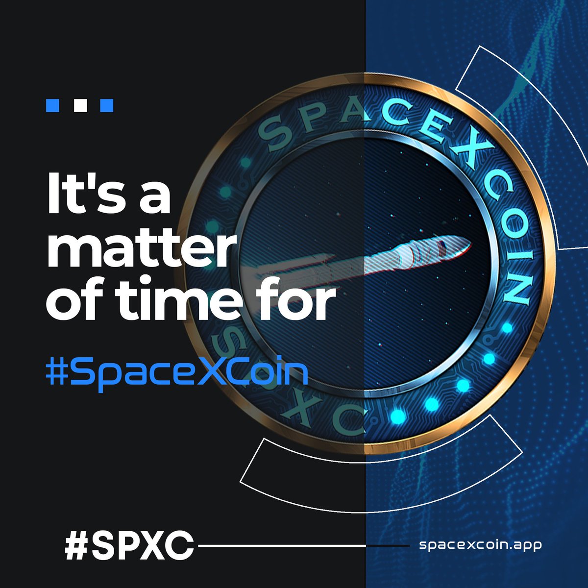SpaceXCoin_Com's tweet photo. Get ready #Crypto enthusiasts. #SpaceXCoin will make you a millionaire! 
Buy $SPXC from Pancakeswap.

Don't miss the train 🚂 https://t.co/zrbixZvSC7