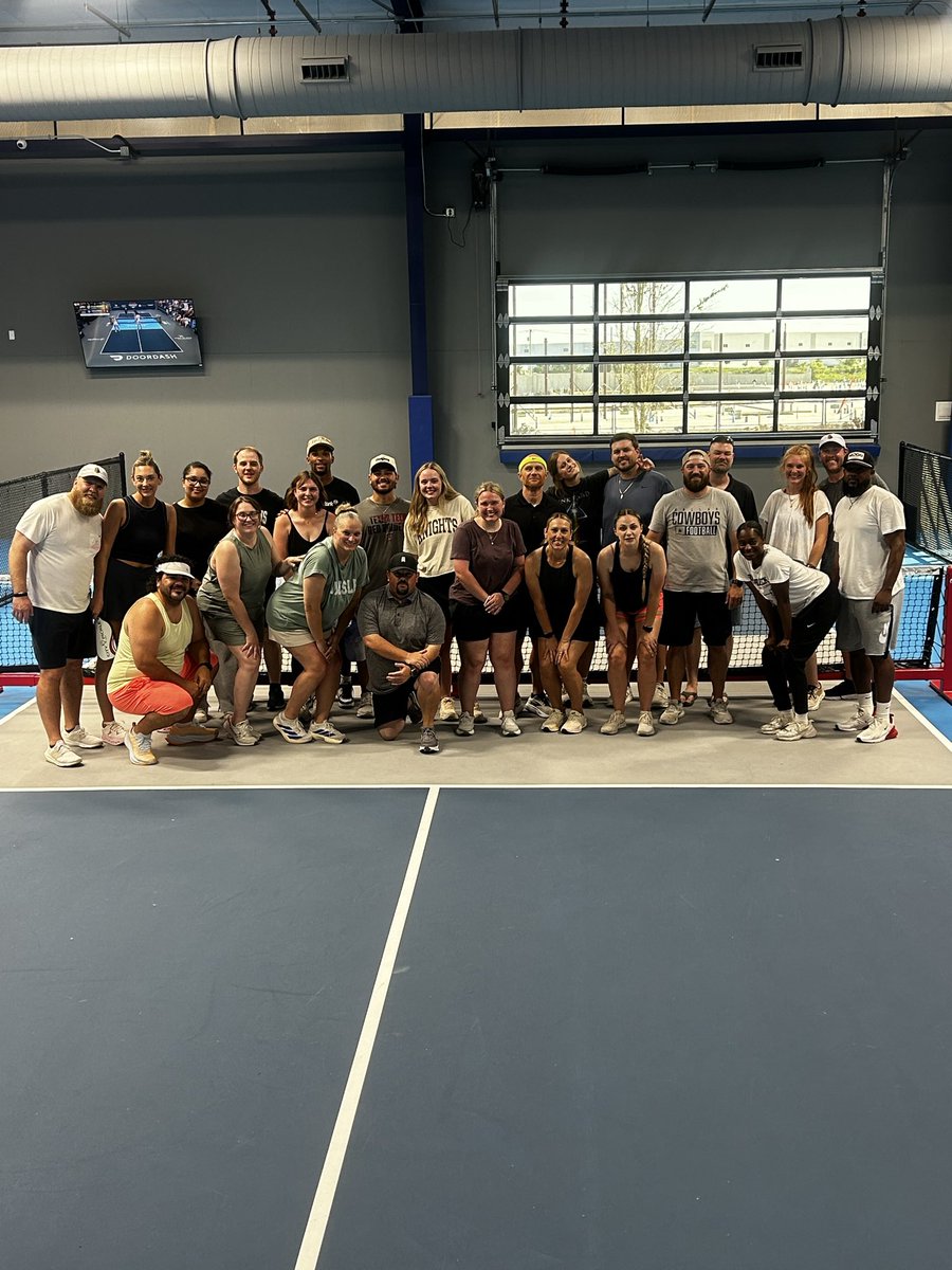 jeremyBmullins's tweet photo. Eagle Mountain HS Athletics Staff Pickleball Tournament! Blessed to work with the best! #1OFUSALLOFUS #ARMORUP https://t.co/ufIbg2KI7U