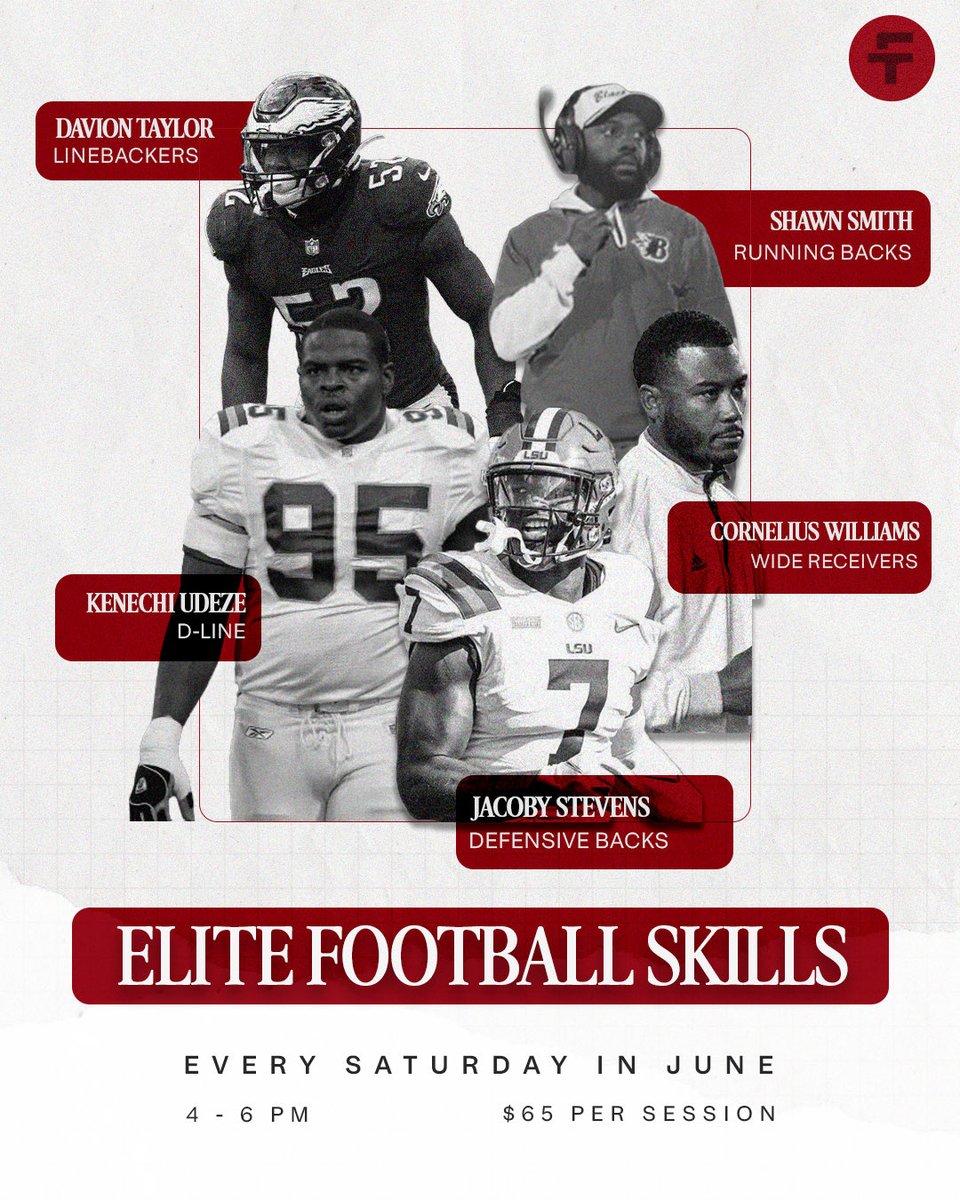 CoachBKU's tweet photo. For the month of June, on Saturdays from 4 to 6 we will be holding a skills clinic by position.This is an amazing opportunity to work with former N.F.L players, N.F.L coaches,college coaches,national champions etc. 😂 “Nothing will work unless you do!”https://t.co/32JoO2QhV6 https://t.co/QeLIcXT5ia