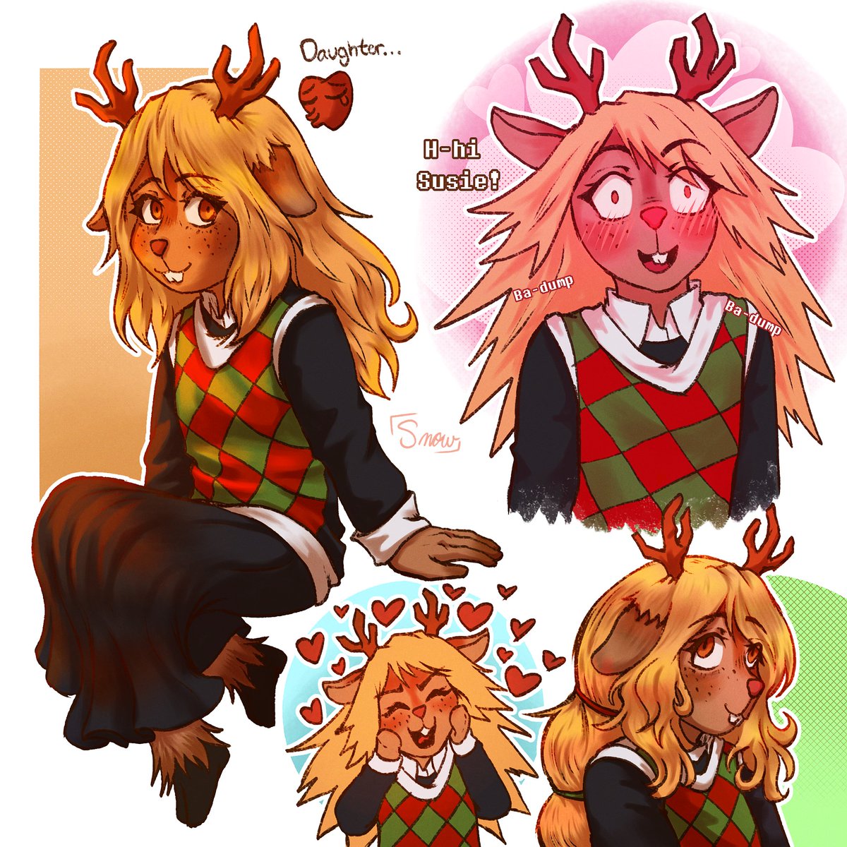 TheSnowflake_18's tweet photo. My silly daughter 🫶🫶
#deltarune #deltarunefanart https://t.co/rZCTOHS5pz