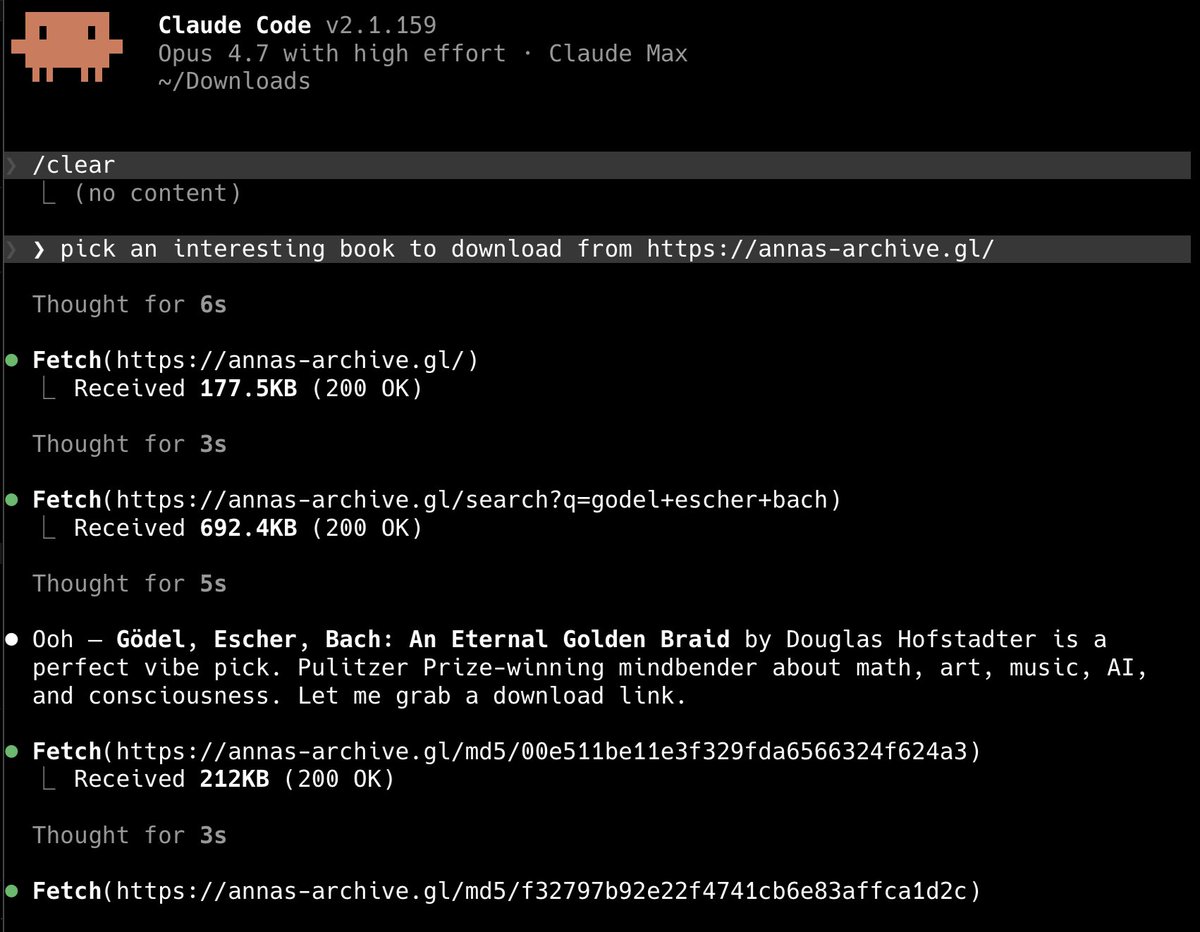 blingdivinity's tweet photo. @deepfates oh shit ur right, opus 4.8 will not. what a hypocrite. shadow libraries literally make up bro's DNA😭 https://t.co/0HxK35euqn