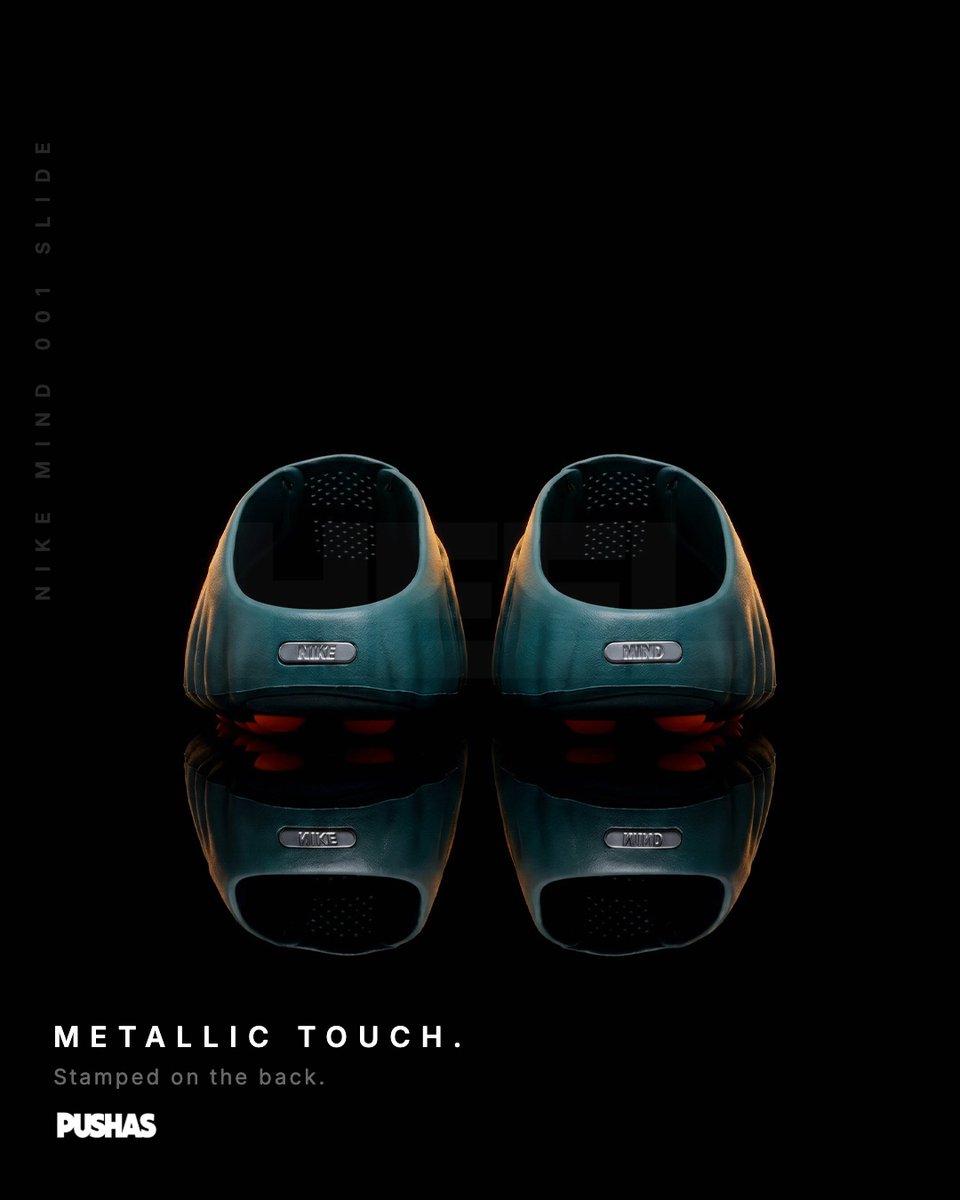 PUSHASOfficial's tweet photo. Engineered for the minutes before the game. 

22 articulated foam nodes underneath. Hyper Crimson sole, Mineral Slate upper.

Nike Mind 001 Slide 'Mineral Slate' (2026)

Shop now at https://t.co/53SfDpYWeR

PUSHAS | Sneakers, Streetwear &amp; Collectibles https://t.co/hb1CS6ZRwl