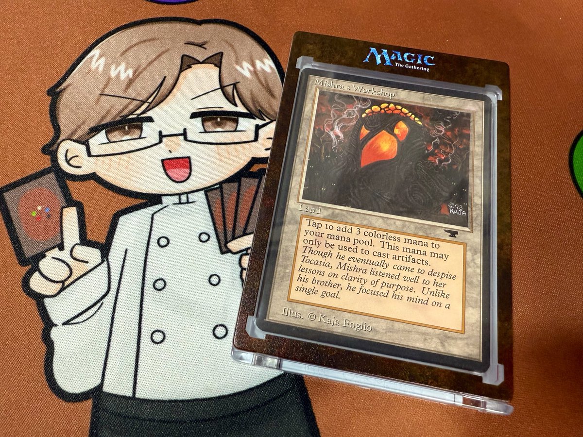 MTGshierun's tweet photo. という事で、
またひとつ、大切なコレクションが増えました💁‍♂️
ショップ名の由来でもあり、いつかはと思い描いていた憧れの1枚✨️

これを逃したら次はもう手が出せない。
そんな出会いがあったイベントでした！
これからもコツコツ頑張らなくては💸 https://t.co/ZwEb1YwmVp