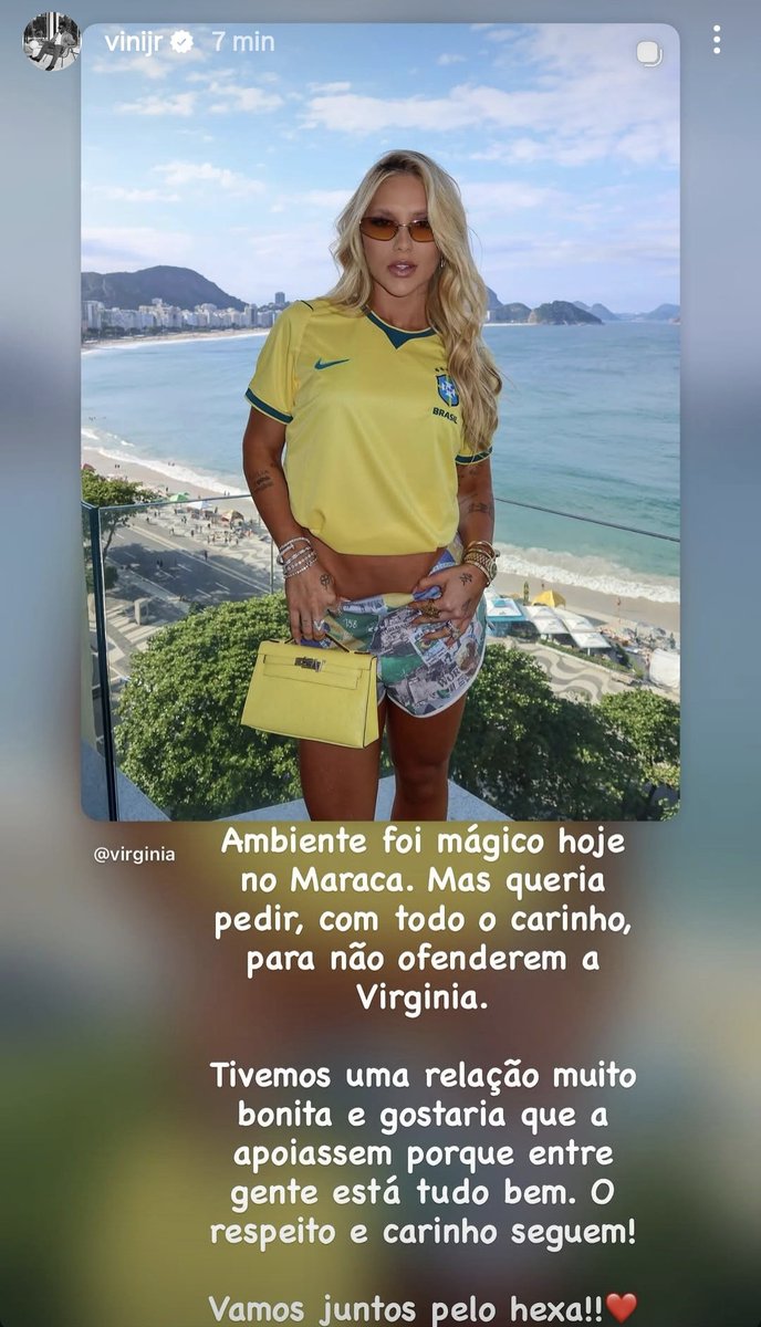daeddra's tweet photo. Vini pediu para não ofenderem a Virgínia https://t.co/cPcGuh2fzh