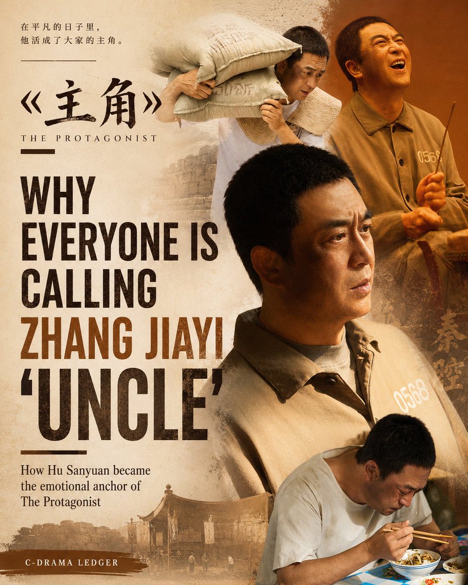 cdramaledger's tweet photo. Hu Sanyuan works because he feels real.

Rough. Stubborn. Flawed. Loyal.

Zhang Jiayi doesn’t overplay him — he lets the silence, tired eyes and restraint do the damage.

#TheProtagonist #ZhangJiayi #CDrama https://t.co/XzYqOJi1RI