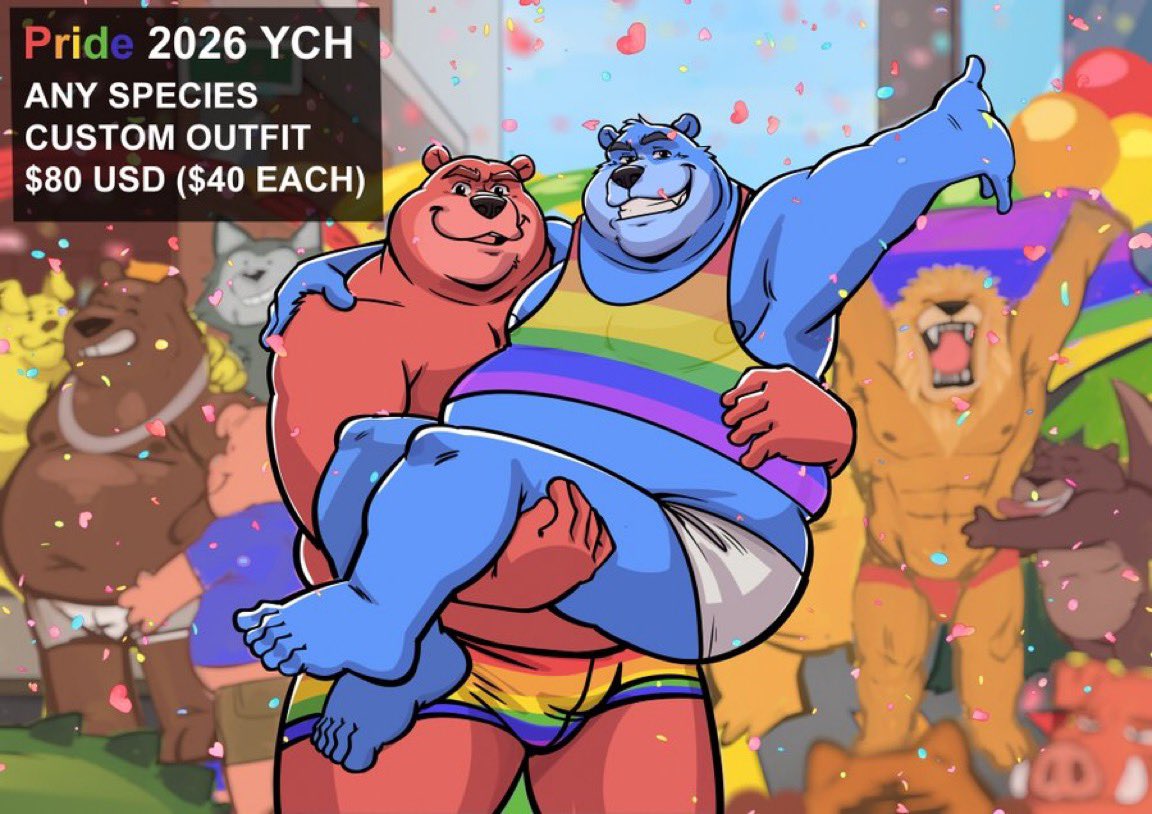 SaidTheSaisio's tweet photo. ITS TIMEEE TO SHOW COLORS ! 

im opening this new ych for 2 characters 

80 usd for both of them (40 each )
any specie 

Custom outfit with Flags ~  

send dm or TL to Saisio if you interested! https://t.co/PG4377lzMD