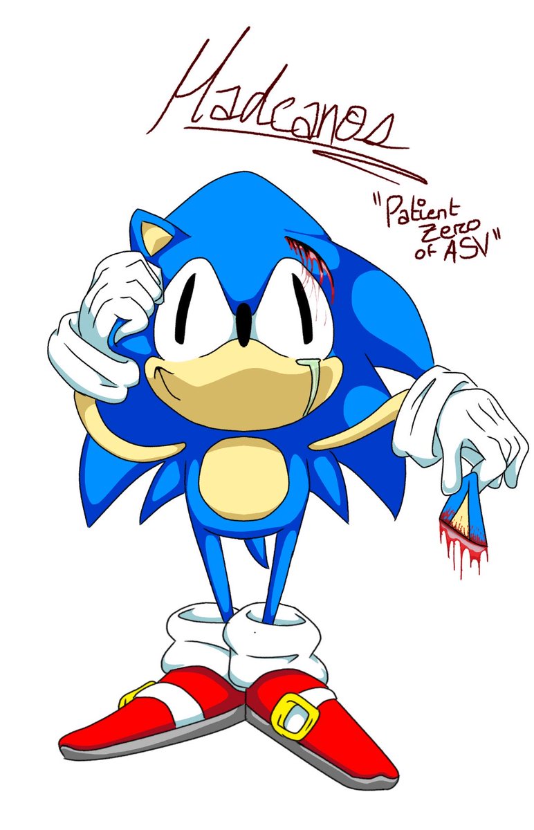 drowsypurpleX's tweet photo. Meet my newest art creation, Hadeanos! He is Patient Zero for a Sonic Infection AU horror series I’m working on! He can go between EXE or whatever yall use to classify a Patient Zero in an SIAU, I hope yall like it!!!

#sonicthehedgehog #sonicinfectionau #sonicexe #art #horror https://t.co/kKJpPgrOgX